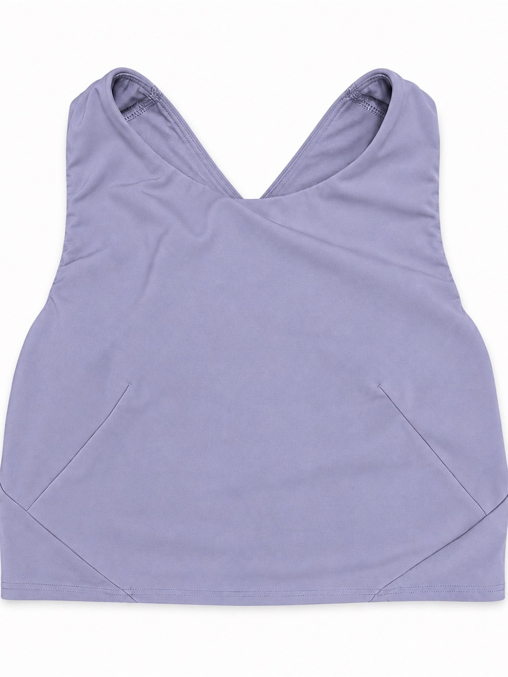 Lululemon Lavender Cross Back Sports Bra Crop Top Size 6